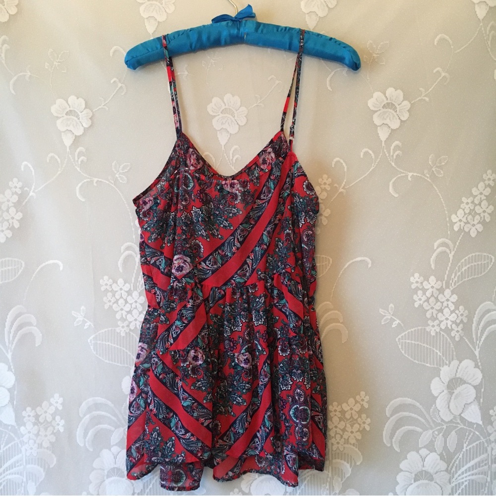 Rush Sheer Flowy Fun Feminine Cami Tank Top